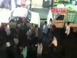 بركان دمشق في وسط دمشق شارع بغداد-عين الكرش 21-7-2011