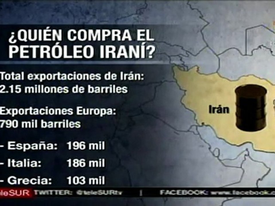 España, Italia y Grecia los más afectados por embargo a Irán