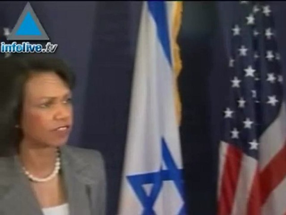 Livni - Israel's Policy Is Not To Expand Settlements, Rice -