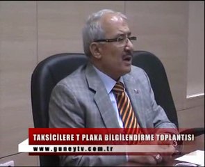 Taksicilerle Toplantı Yapıldı