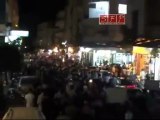 فري برس - ادلب مظاهرة مسائية نصرة للمدن المحاصرة 16-8-2011
