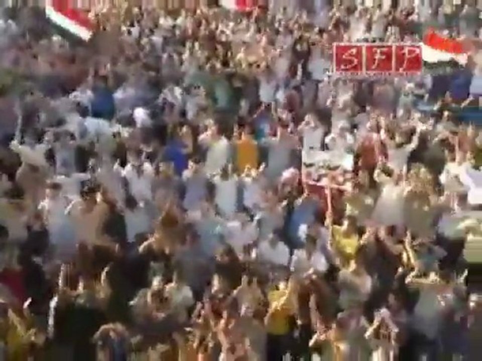 فري برس   حوران  بصرالحرير  مظاهرة بعد العصر ثاني أيام العيد 31 8 2011
