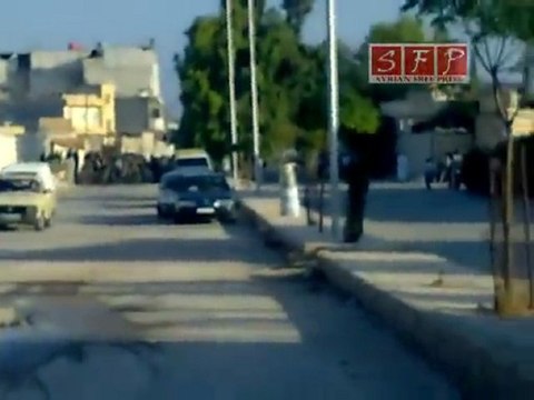 فري برس حلب اعزاز العصابة الأمنية لقمع المتظاهرين 30 8 2011