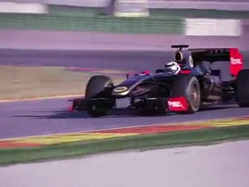 Kimi Räikkönen at Lotus Renault R10 Test Valencia 2012 - Official Video