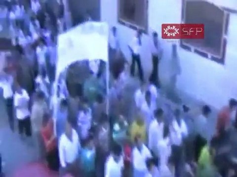 فري برس حمص باباعمرو تشييع الشهيد فاروق طه الجوري 14 9 2011