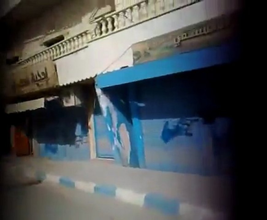 فري برس   درعا الصنمين اضراب عام يشل حركة المدينة تماما 23 10 2011 ج1