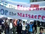 فري برس   مضايا مظاهرة طلابية 19 9 2011