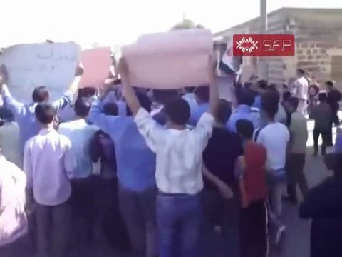 فري برس حلب تل رفعت مظاهرة تلاميذ المدارس صباحية 20 9 2011