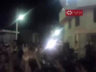 فري برس   درعا تسيل مظاهرة مسائية تهتف للحرية واعدام الرئيس 20 9 2011