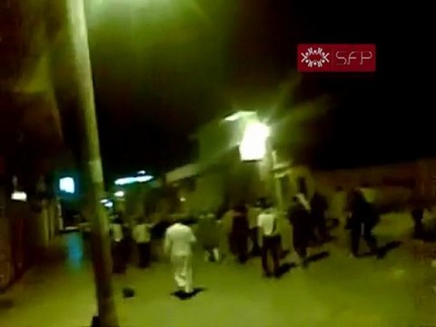 فري برس حلب مظاهرة أبطال عندان رفضا لدخول قوات الأمن 28 9 2011