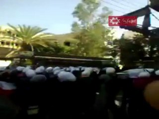 فري برس   مظاهرة طالبات داريا بعد الخروج من المدارس 27 9 2011