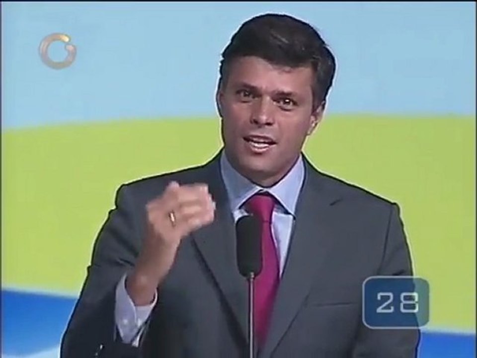 Leopoldo anuncia noticias con Radonski