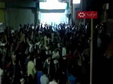 فري برس مظاهرة مسائية رائعة حمص الخالدية 2 10 2011