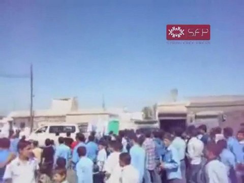 فري برس ادلب جرجناز مظاهرة طلابية الأحد 2 10 2011