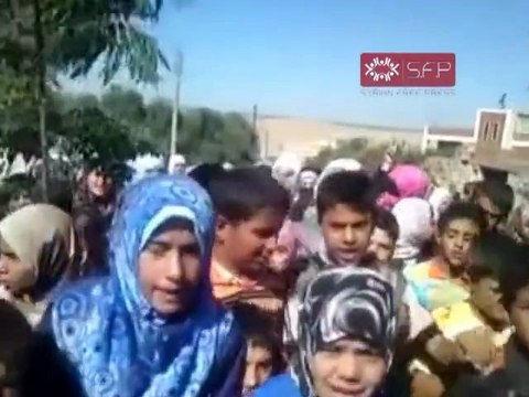 فري برس إدلب حاس مظاهرة طلابية 3 10 2011