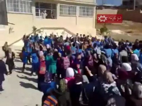 فري برس إدلب الشيخ مصطفى مظاهرة طلابية نصرة للمدن 3 10 2011