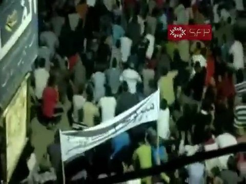 فري برس احتفال احرار الخالدية في حمص بالمجلس الوطني 3 10 2011