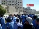 فري برس   حماة مظاهرة اشاوس طلاب طريق حلب في ثلاثاء الوفاء للشيخ احمد الصياصنة  4 10 2011