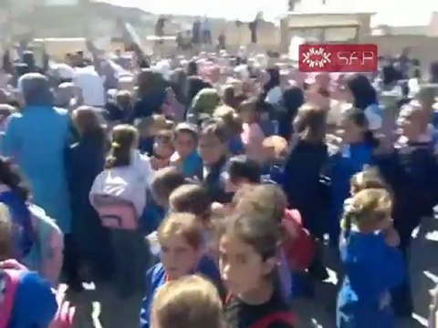 فري برس ادلب جبل الزاوية مظاهرة طلابية 5 10 2011