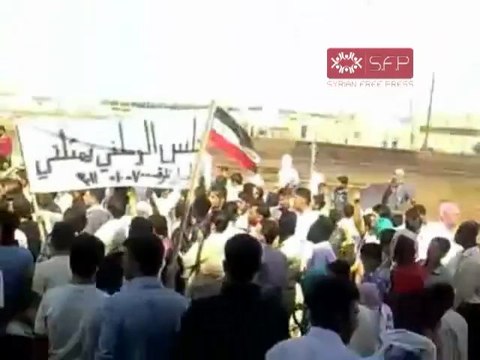 فري برس حلب تل رفعت مظاهرة جمعة المجلس الوطني يمثلني 7 10 2011