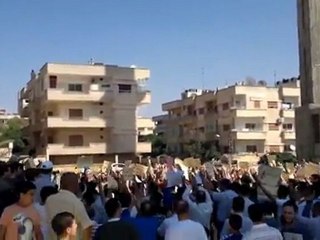 فري برس   حمص   الوعر  مسجد الحرية  14 10 جمعة احرار الجيش ج1