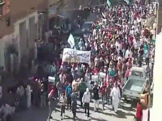 فري برس   تدمر جمعة احرار الجيش بداية المظاهرة 14 10 2011