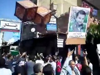 فري برس   شهيد حي الميدان الدمشقي ابراهيم شيبان 15 10 2011