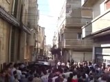 فري برس   حمص باب تدمر زفاف الشهيد محمد فادي عبد القادر كعدة 17 10 2011