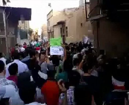 فري برس دمشق الميدان مراسم زفاف الشهيد بلال الطوغلي 20 10 2011 ج1