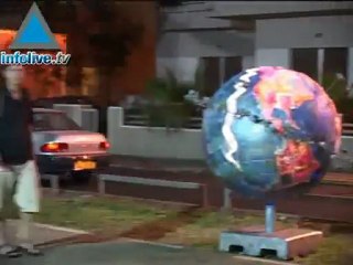 Balls of Color Light Up A Tel Aviv Street