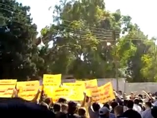 فري برس   مظاهرة جامع عمر حمص الحمرا 21 10 2011