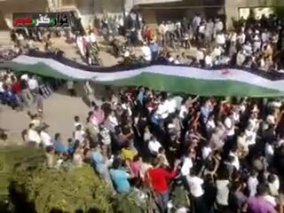فري برس   حوران كفرشمس مظاهرة شهداء المهلة العربية 21 10 2011