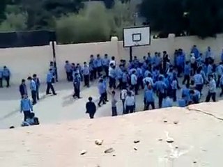 ريف دمشق قطنا مظاهرة طلابية 25 10 2011