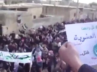 فري برس   تل رفعت مظاهرة تجميد العضوية 11 11 2011 ج1