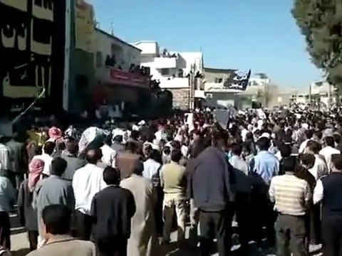 فري برس حوران انخل مظاهرة حاشدة ردا ع المسيرات 13 11 2011