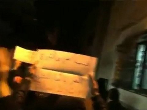 فري برس الميدان القاعة مظاهرة جانب جامع حسين خطاب 16 11 2011