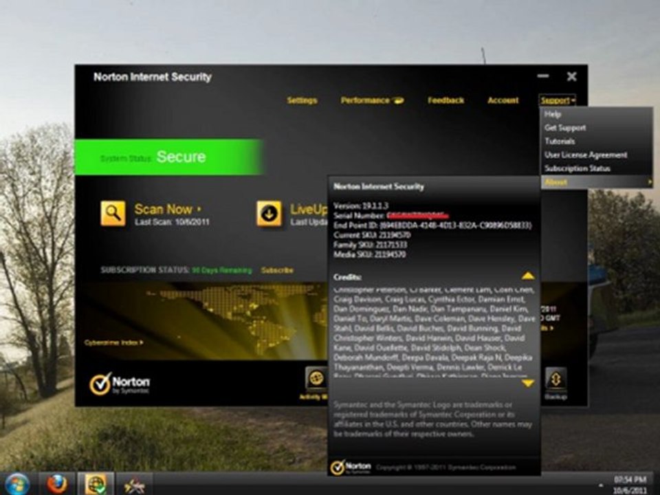 Norton Internet Security 2012 Free+Free 1 Year Product Key(365 days)