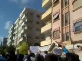 فري برس   ريف دمشق دوما    مظاهرة حاشدة رغم الحصار 18 11 2011