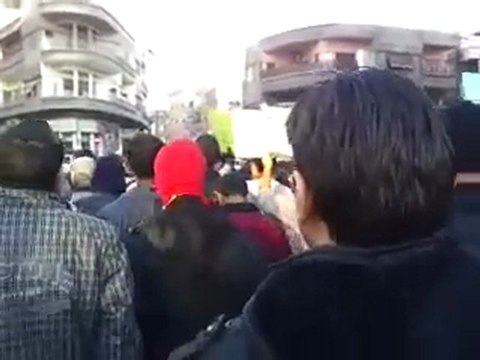 فري برس ريف دمشق زملكا مظاهرات الاحرار في أحد الطفل السوري 20 11 2011 جـ1