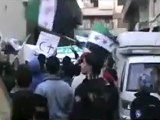 فري برس   حمص باب السباع مظاهرة رائعة رغم الحصار على العين سوريا 21 11 2011