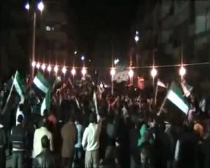 فري برس   حمص القصور روااائع القصور مع بلبل الثورة عبد الباسط الساروت قلى لبشار قلى الموت ولا المذلة رااائعة 21 11 2011