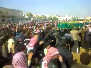 فري برس   اللطامنةحماة تشييع الشهداءأسامةمصطفى الحسن ومحمودأحمدالقدور 22 11 2011