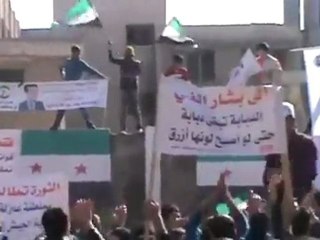 فري برس   حمص باب الدريب جمعة الجيش الحر يحمينا 25 11 2011