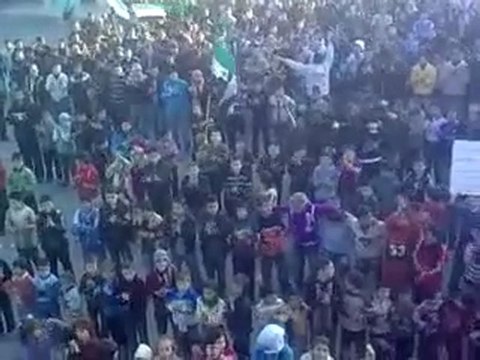 فري برس ادلب جبل الزاوية مظاهرة أحد عين الحقيقة 27 11 2011