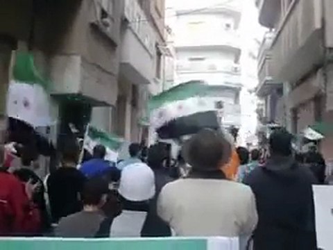 فري برس حمص باب السباع مظاهرة رائعة ثورة ثورة سوريا 29 11 2011