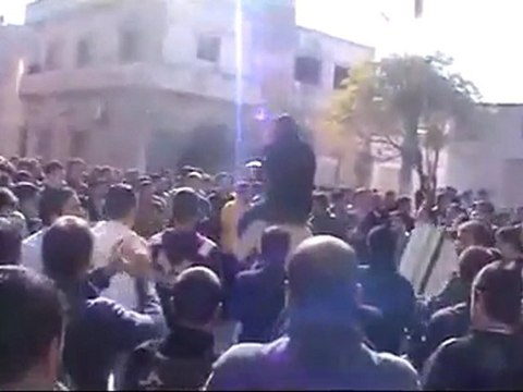 فري برس حمص تلبيسة مظاهرة جمعة الجيش الحريحميني وهتاف جديد 25 11 2011