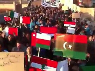 فري برس   ادلب ‫تفتناز المحاصرة الاثنين 28 11 2011 ج1