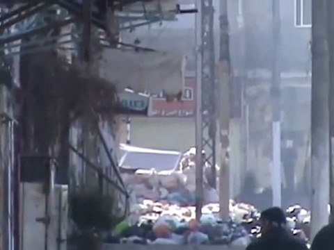 فري برس حمص باب الدريب قصف المحلات 28 11 2011