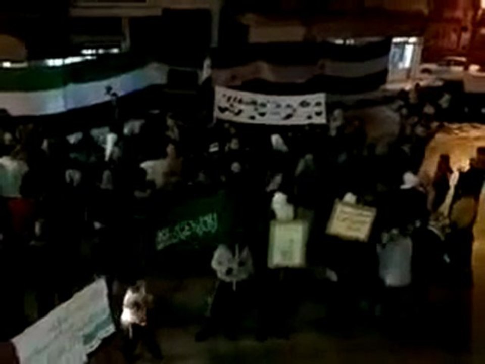 فري برس   إدلب   معرة مصرين   مسائية إدلب الجريحة 23 1 2012