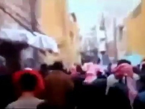 فري برس اليعربية مظاهرة حاشدة نصرة لادلب و حمص 24 1 2012